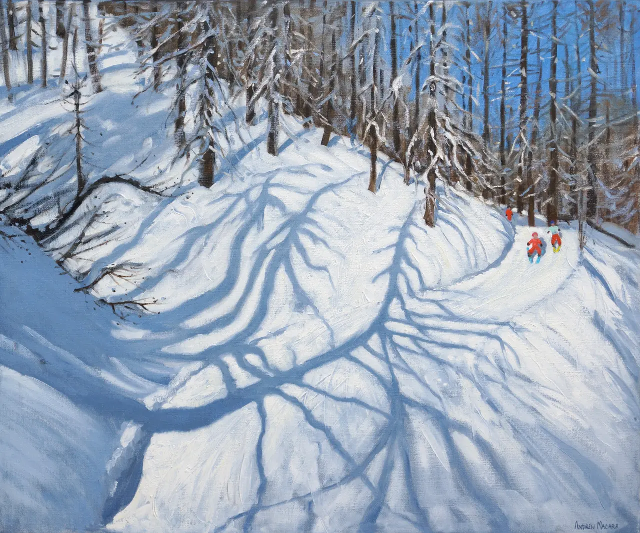Andrew Macara - winter woodland, near courchevel